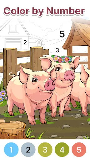 Gameplay screenshot 3 from Anima Color - Paint by Number - Board game